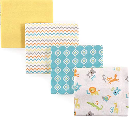 Luvable Friends 5 Count Flannel Receiving Blankets