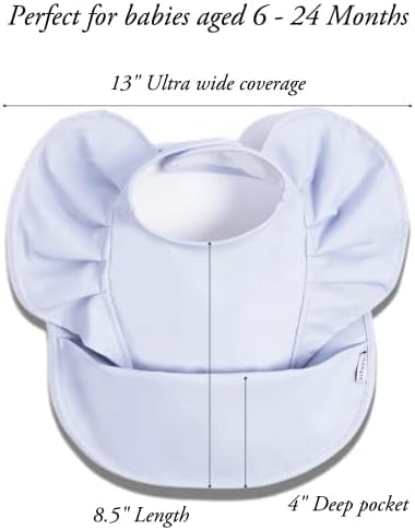 Waterproof Ruffle Smock Bib