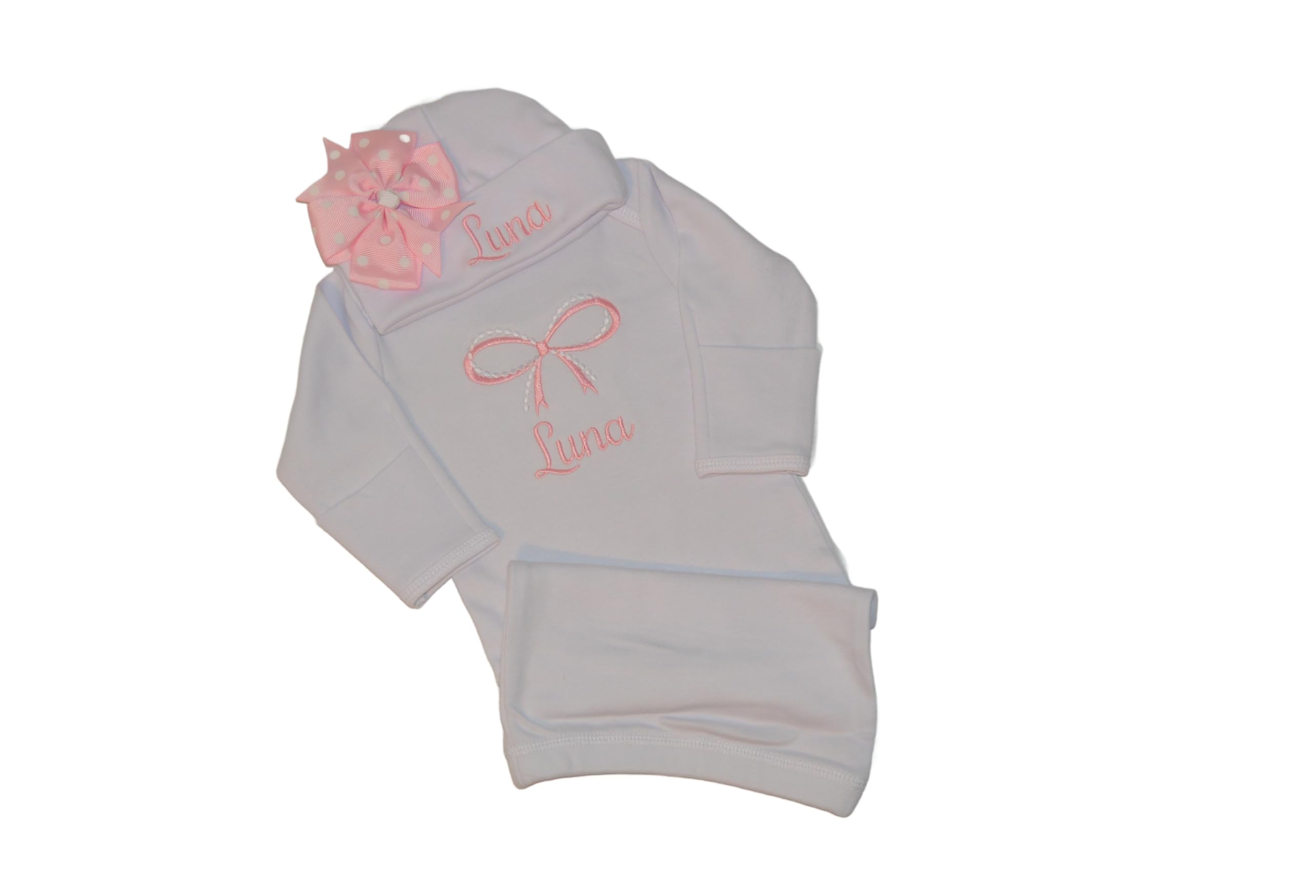 Baby Girl Pearl Bow Gift Set