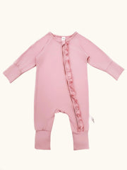 Bamboo Baby Girl Footie Romper