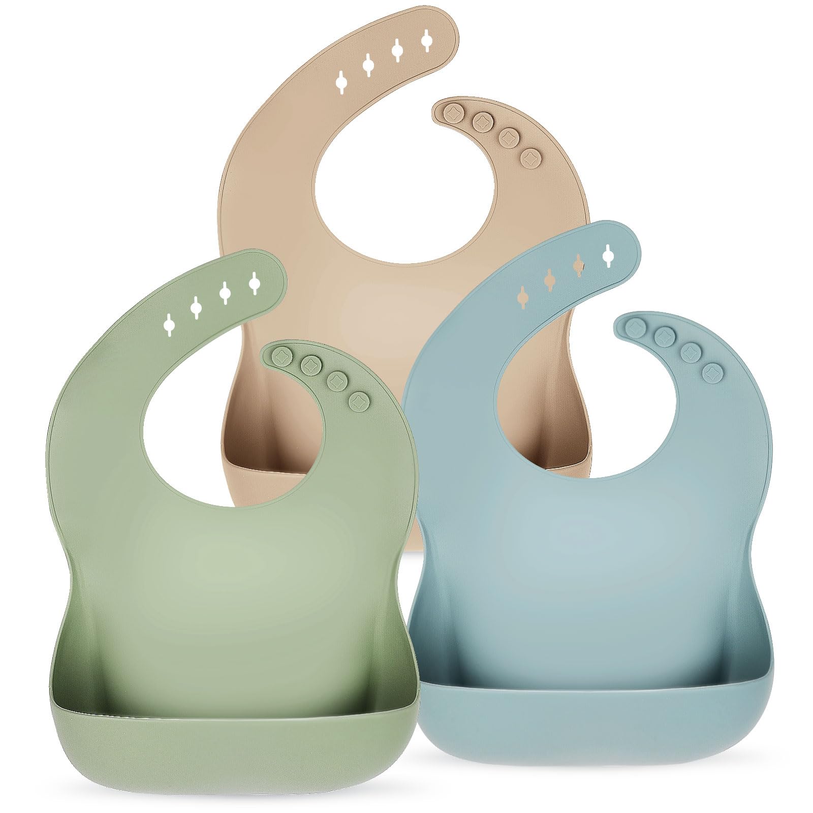 Silicone Baby Bib Set