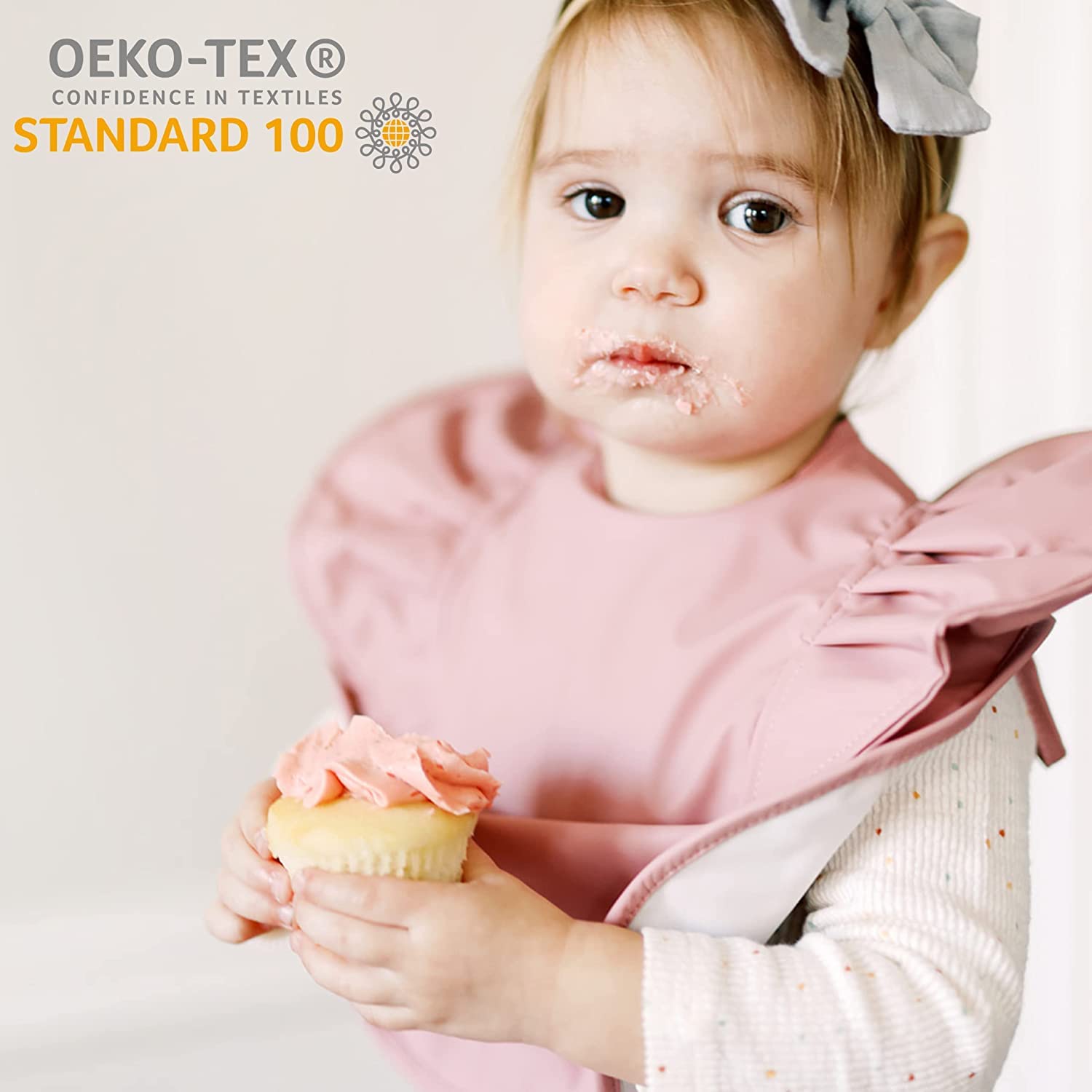 Waterproof Ruffle Smock Bib