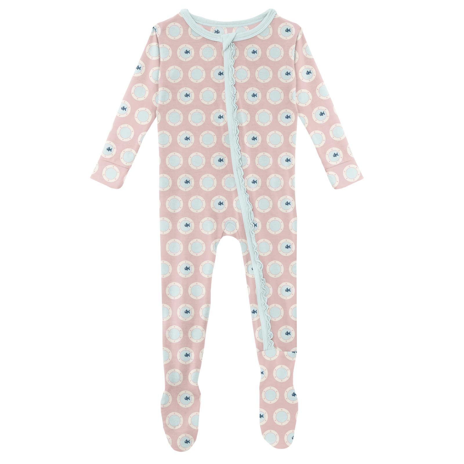 Ruffle Zip Footie Sleeper