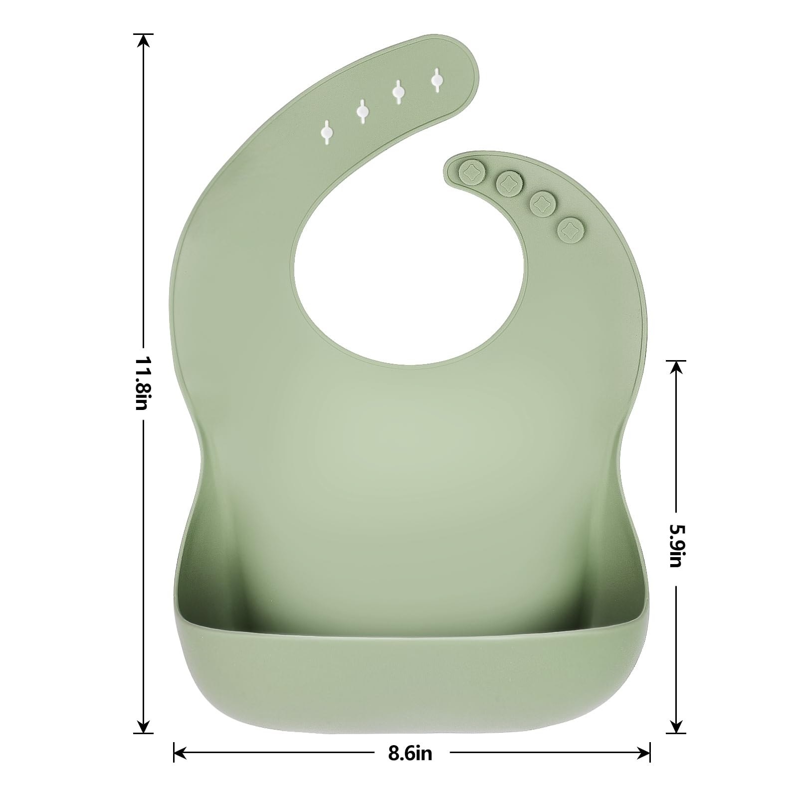 Silicone Baby Bib Set