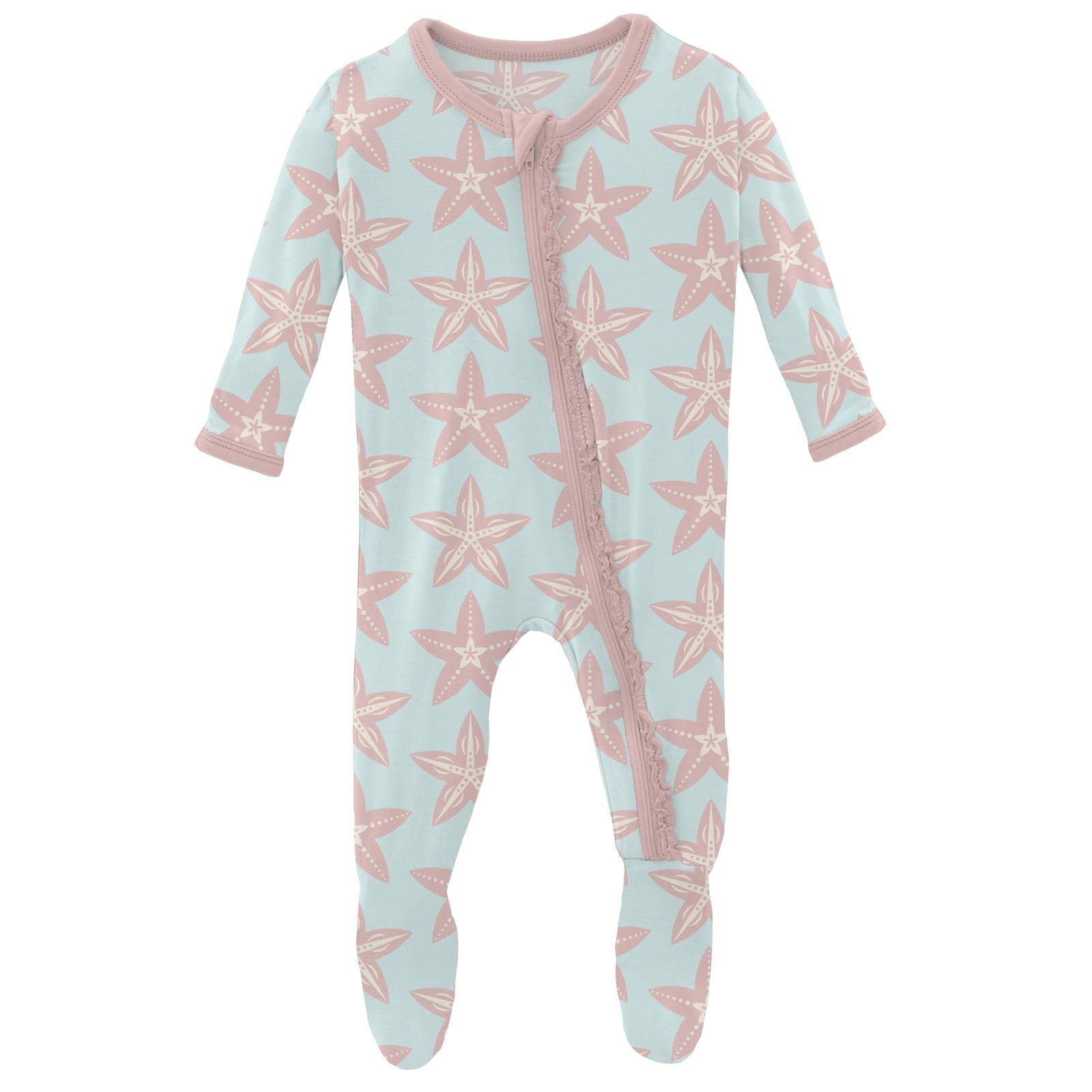Ruffle Zip Footie Sleeper