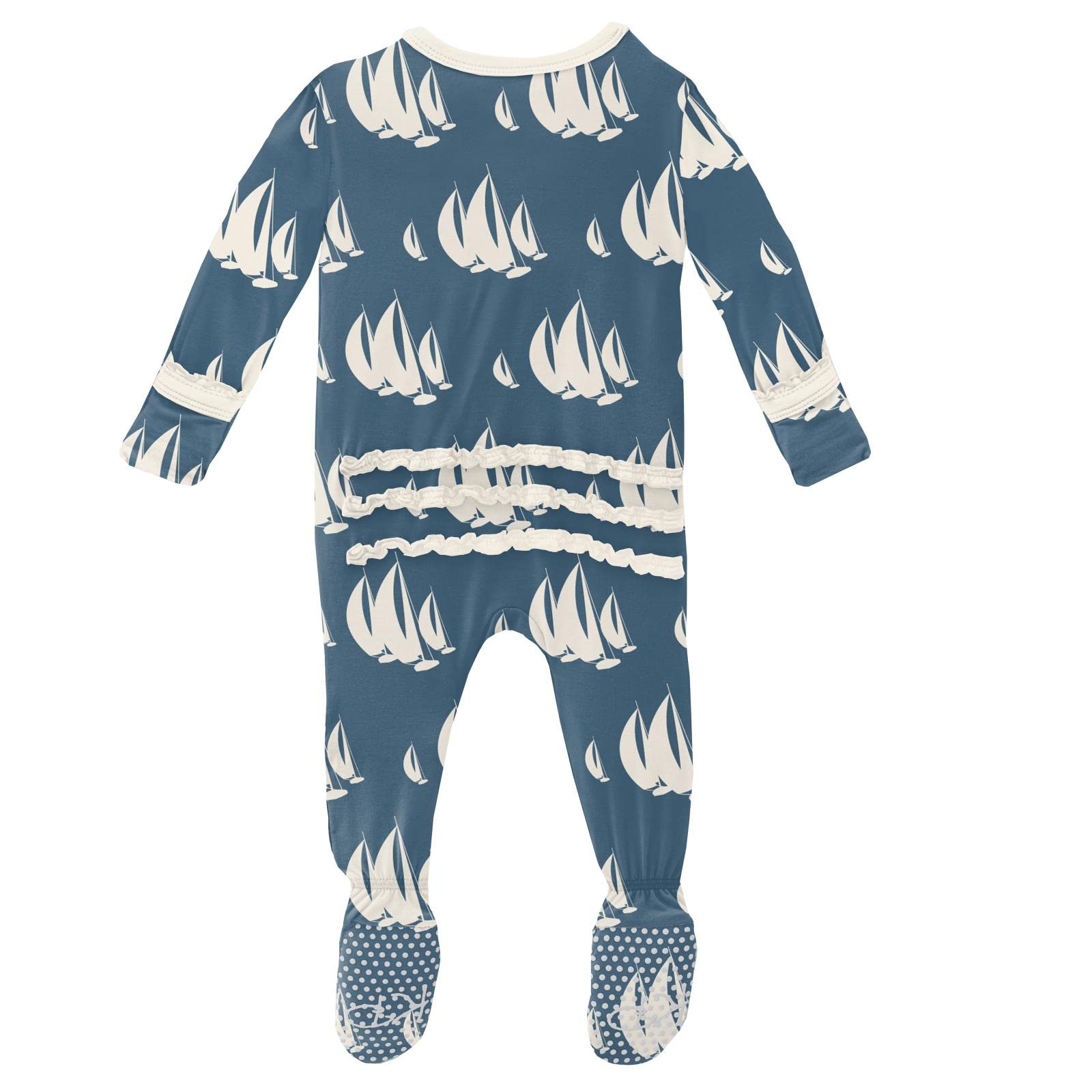 Ruffle Zip Footie Sleeper