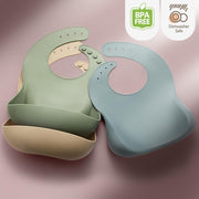 Silicone Baby Bib Set