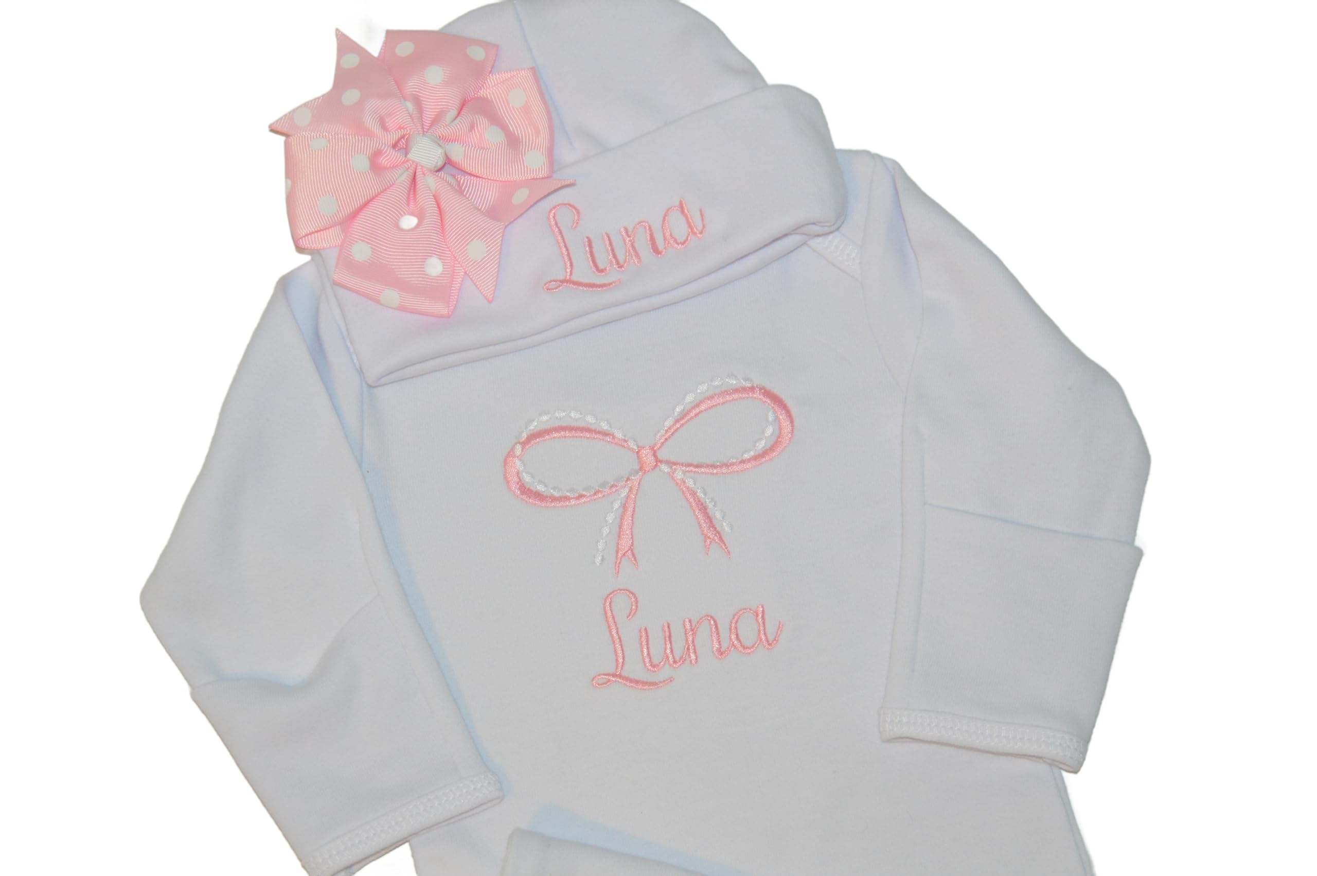 Baby Girl Pearl Bow Gift Set