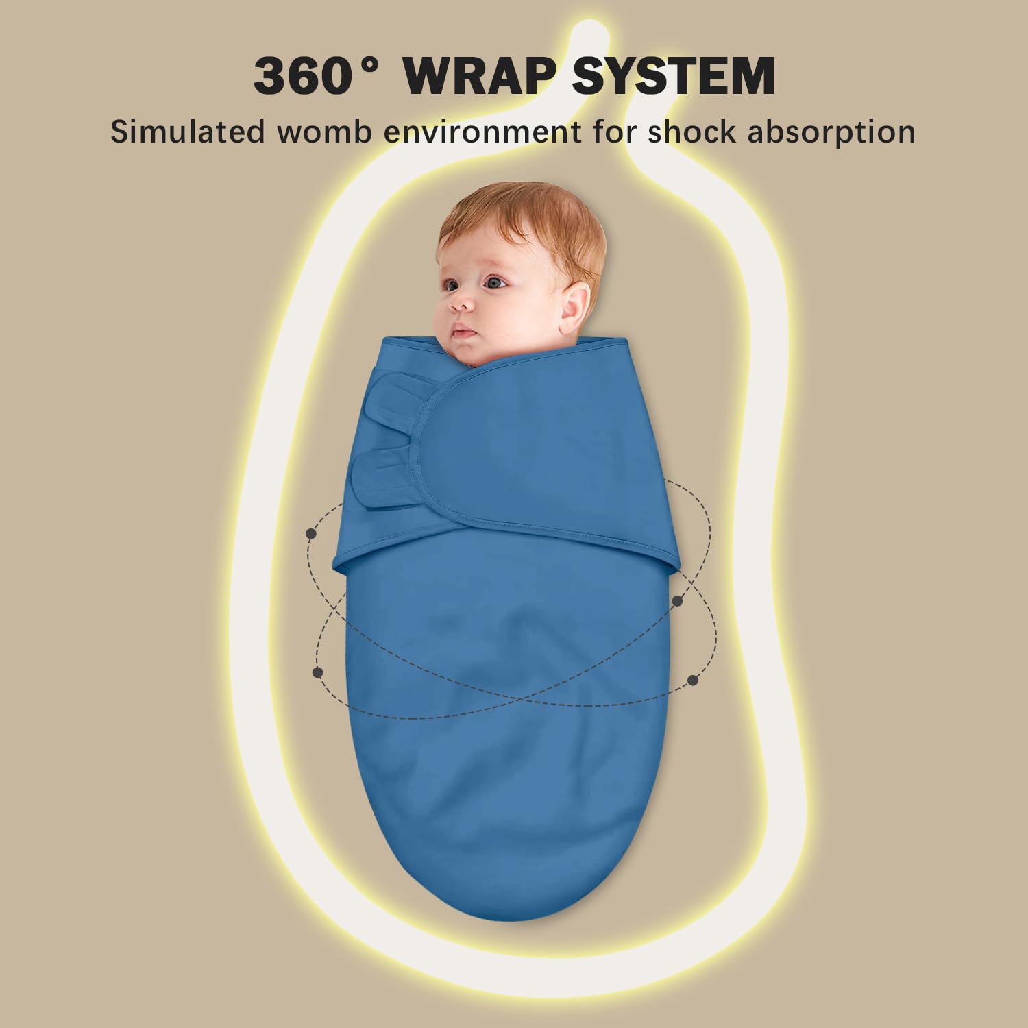 Cute Castle 3-Pack Baby Swaddle Sleep Sacks