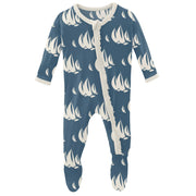 Ruffle Zip Footie Sleeper