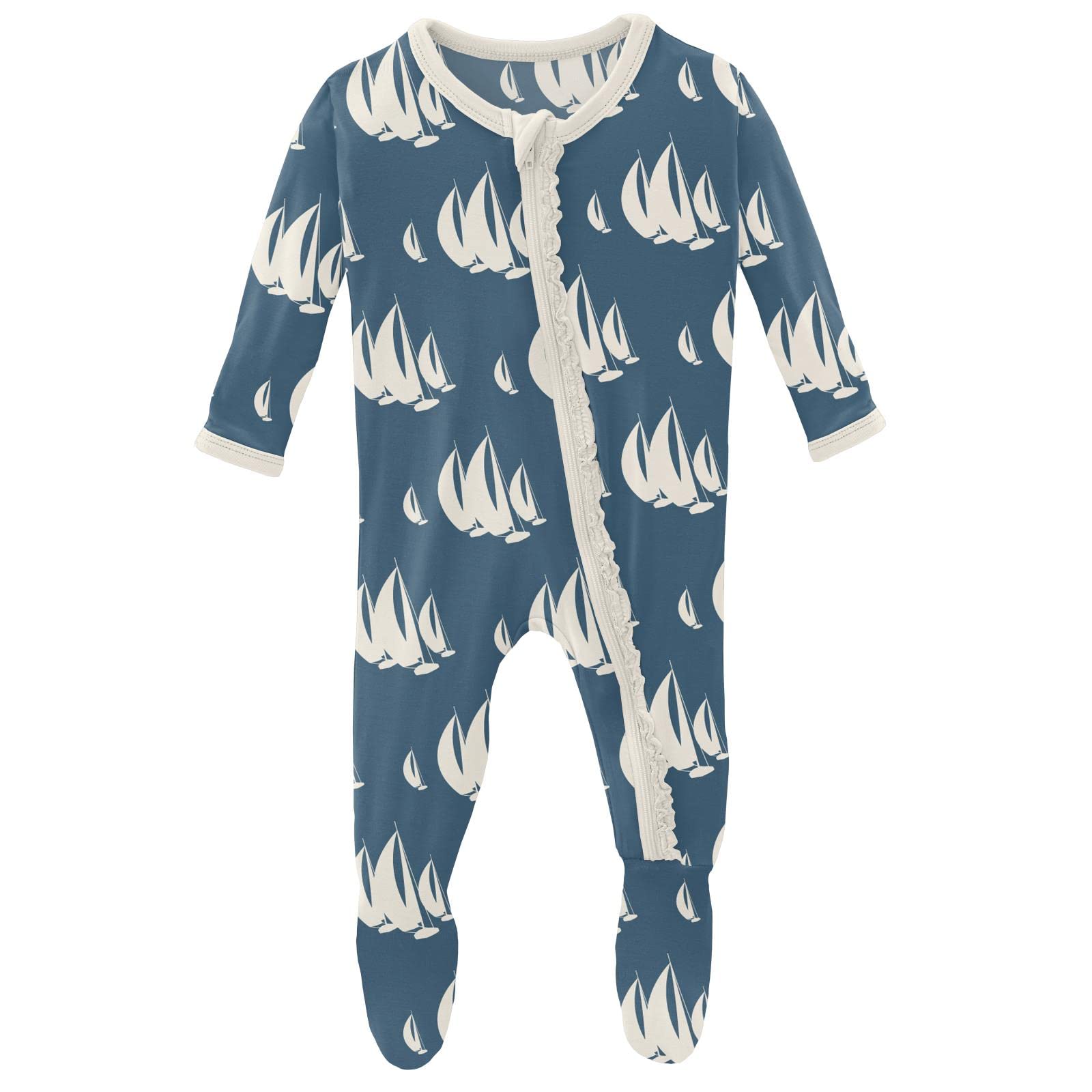 Ruffle Zip Footie Sleeper