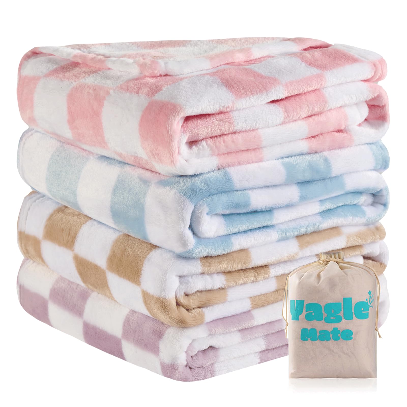 Baby Hearts Plaid Blanket