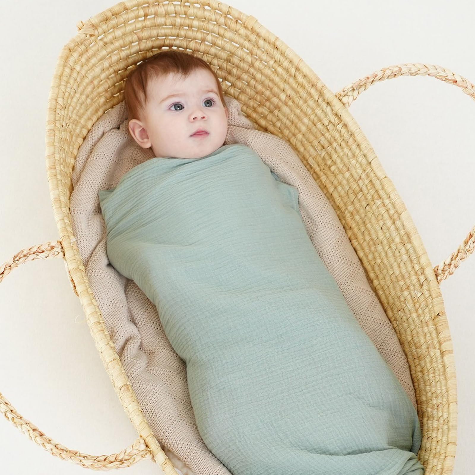 Cotton Muslin Swaddle Blanket Set