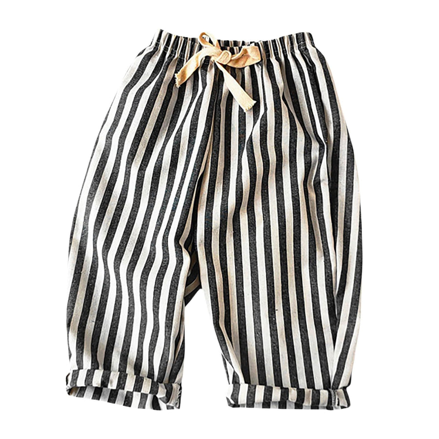 Kids Cotton Linen Wide Leg Pants