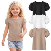 Toddler Girl Puff Sleeve Tee Set