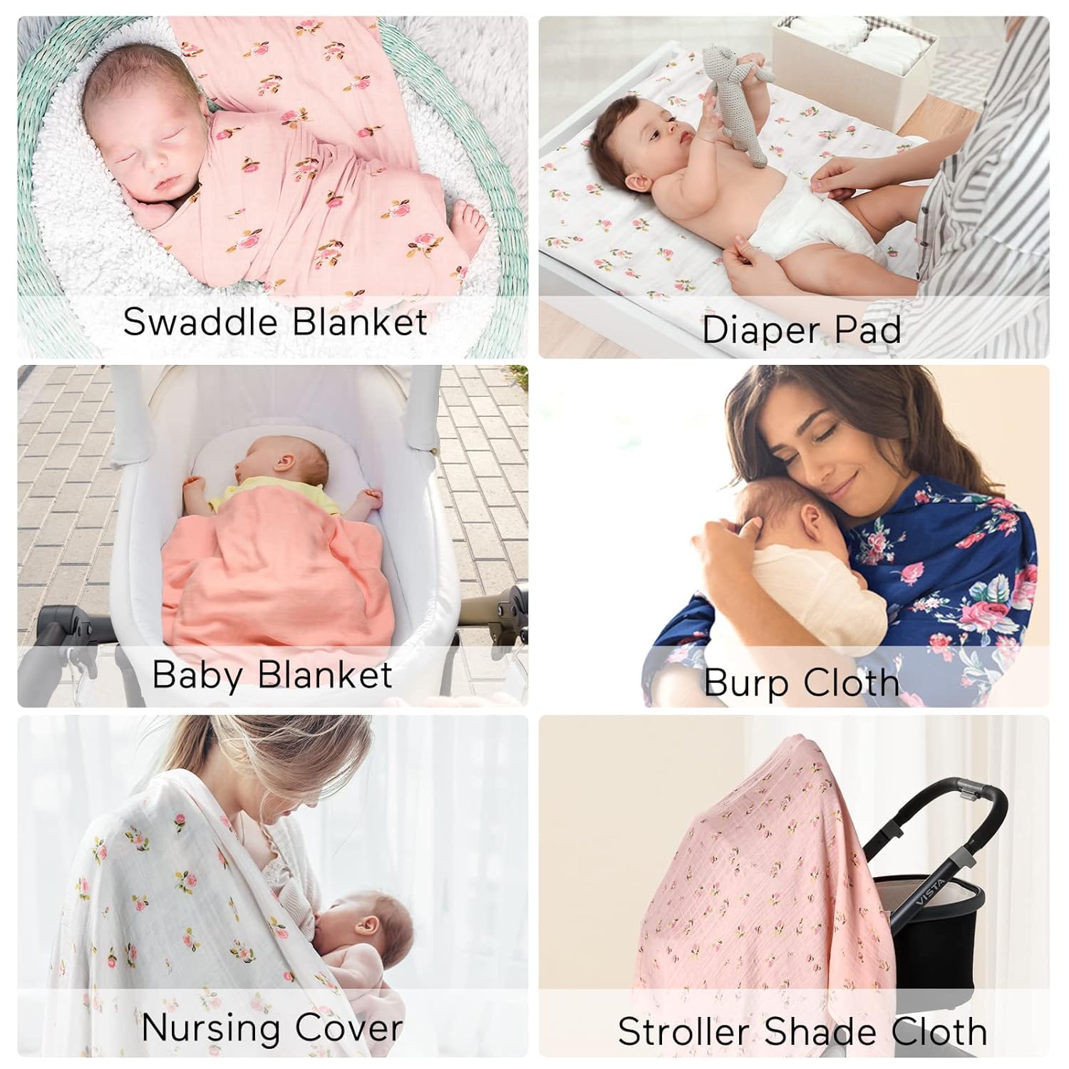 Momcozy Muslin Swaddle Blankets