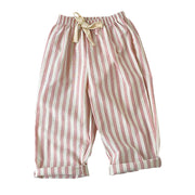Kids Cotton Linen Wide Leg Pants