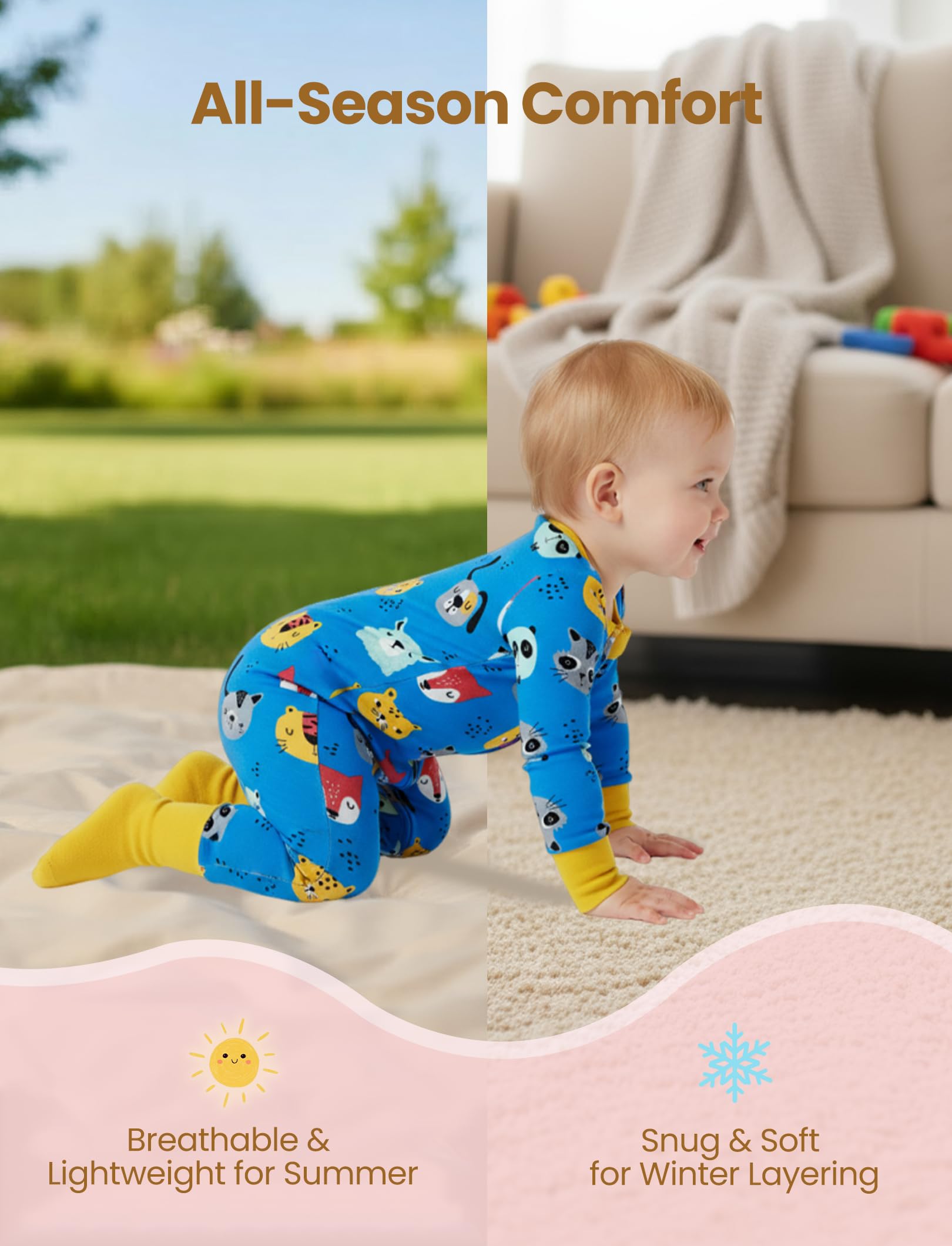Bamboo Baby Footie Romper