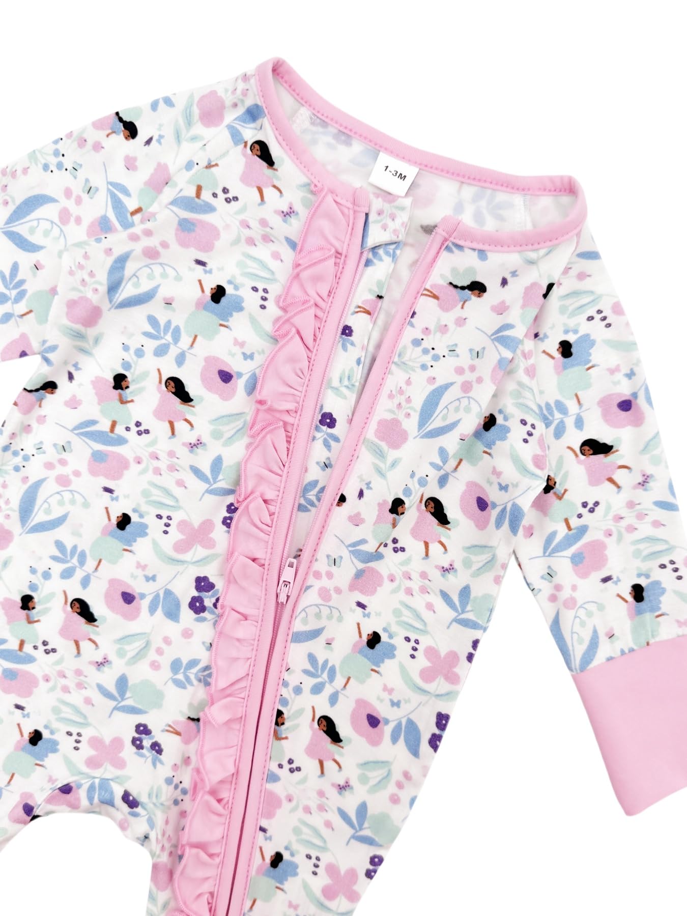 Bamboo Baby Girl Footie Romper