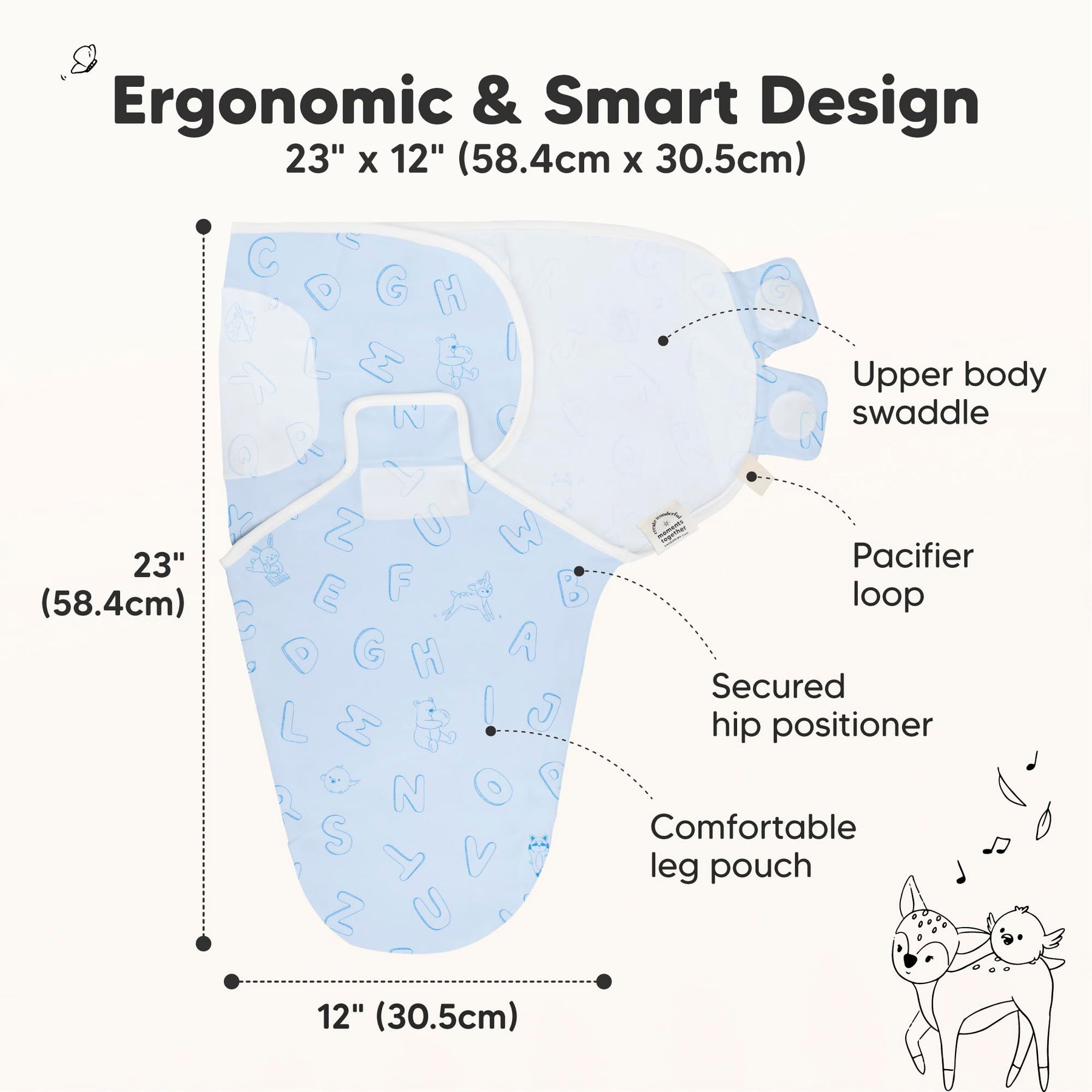Organic Baby Swaddle Sack Set