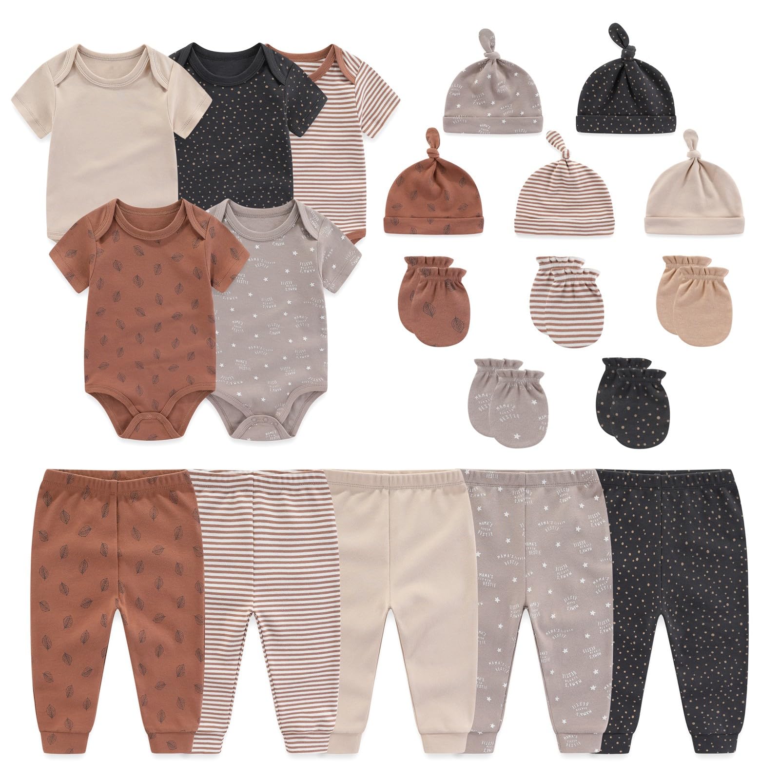Cotton Baby Bodysuit Set