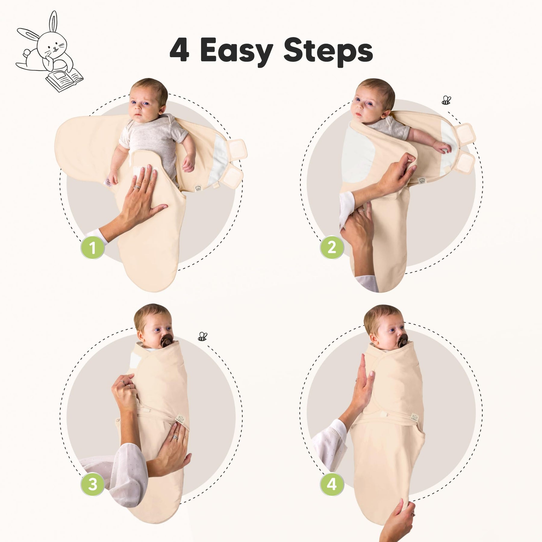 Organic Baby Swaddle Set