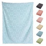 Baby Hearts Plaid Blanket