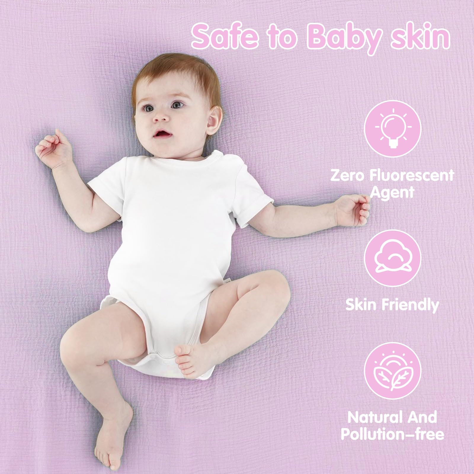 Cotton Muslin Swaddle Blanket Set