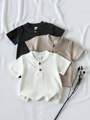 Baby Boy Henley Tee Set