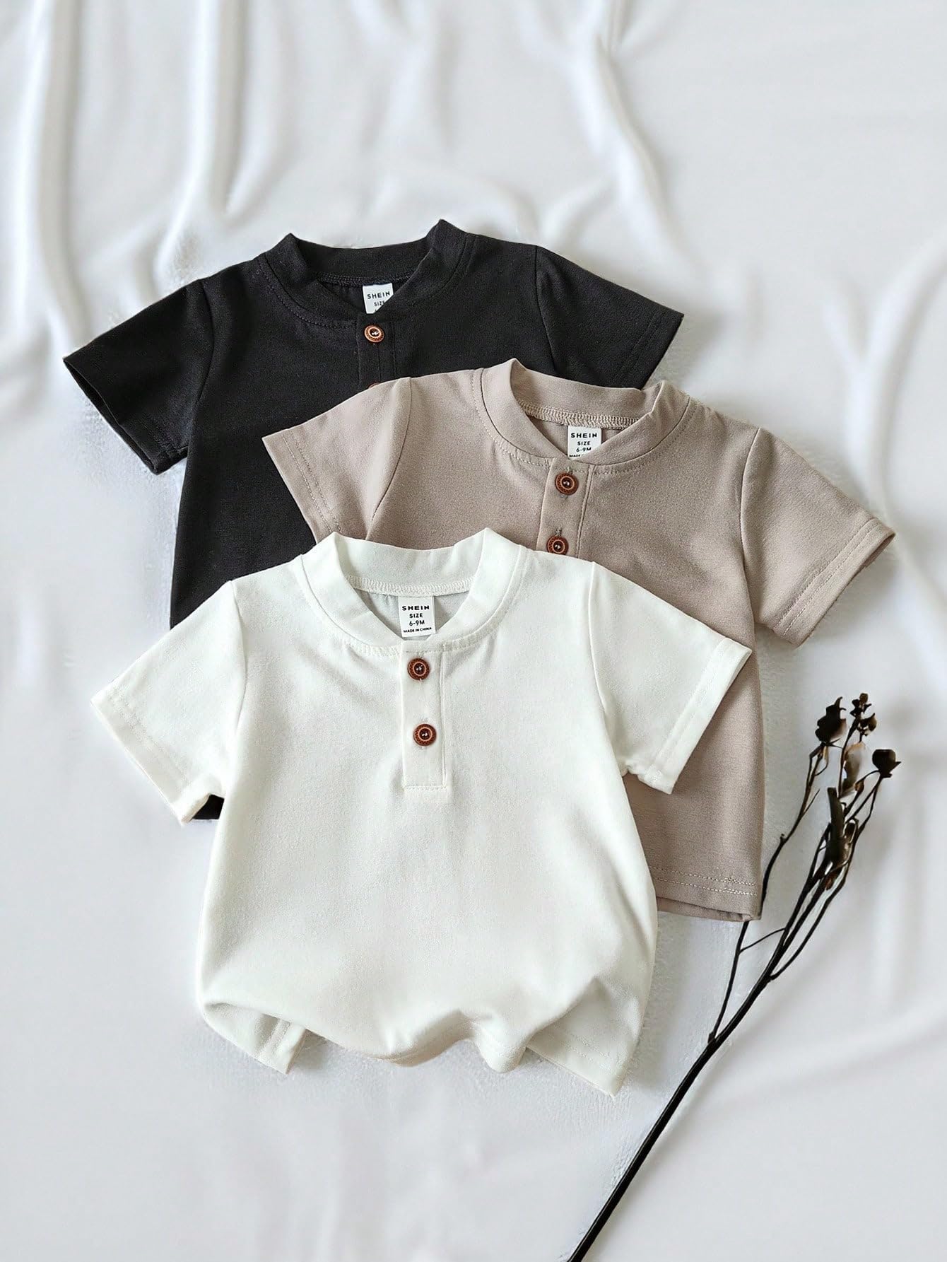 Baby Boy Henley Tee Set