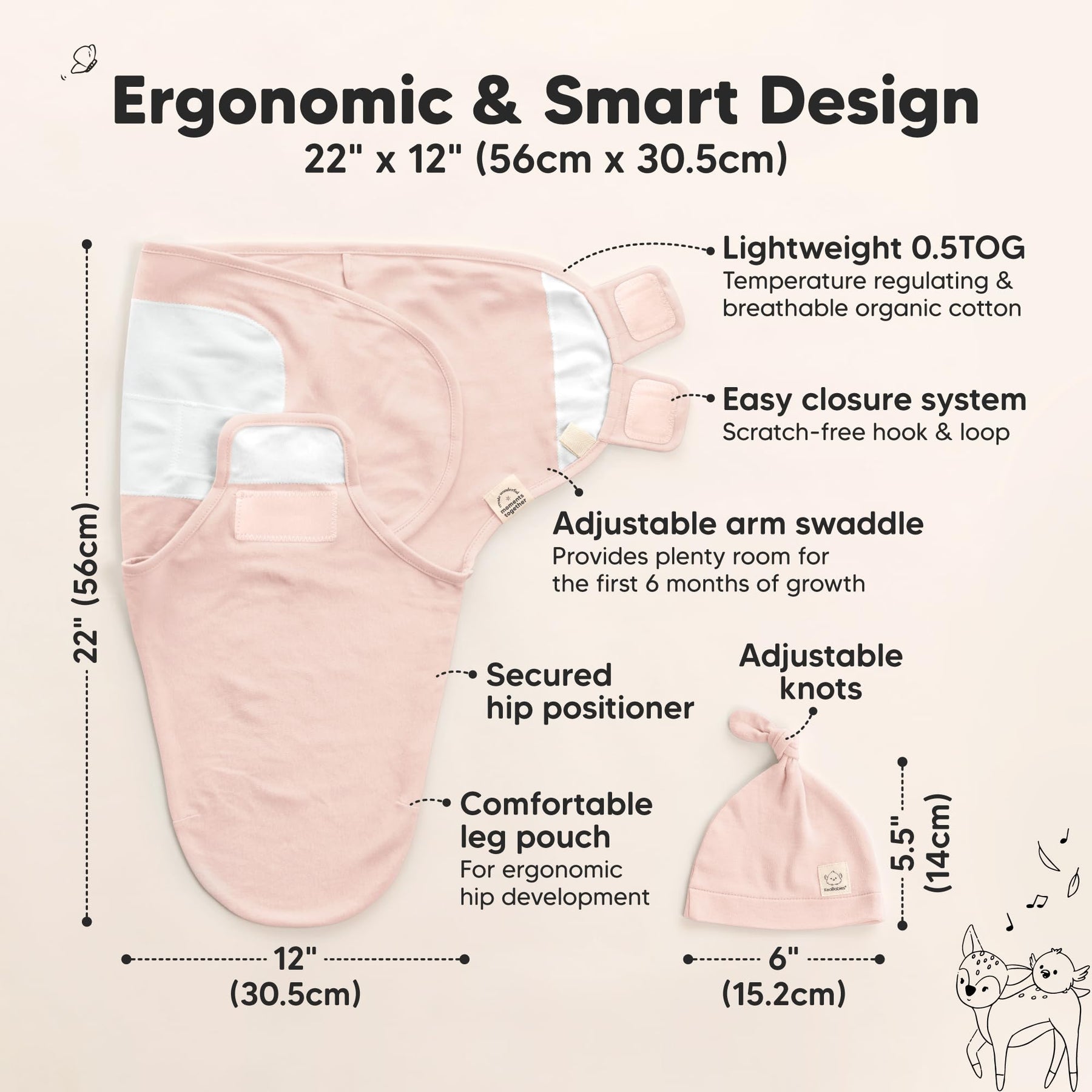 Organic Baby Swaddle Set