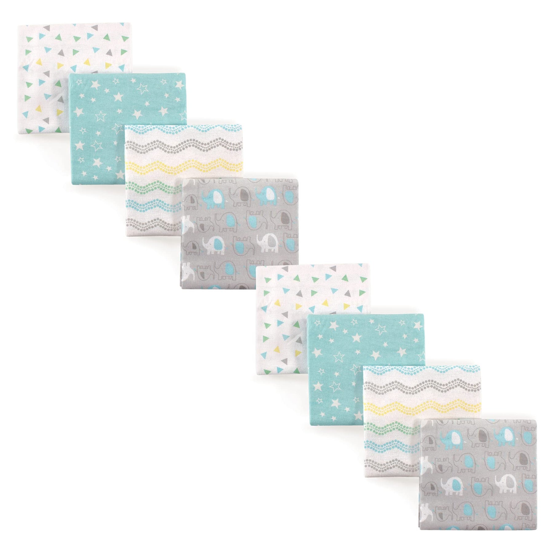 Luvable Friends 5 Count Flannel Receiving Blankets
