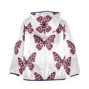 Butterfly Print Hooded Jacket