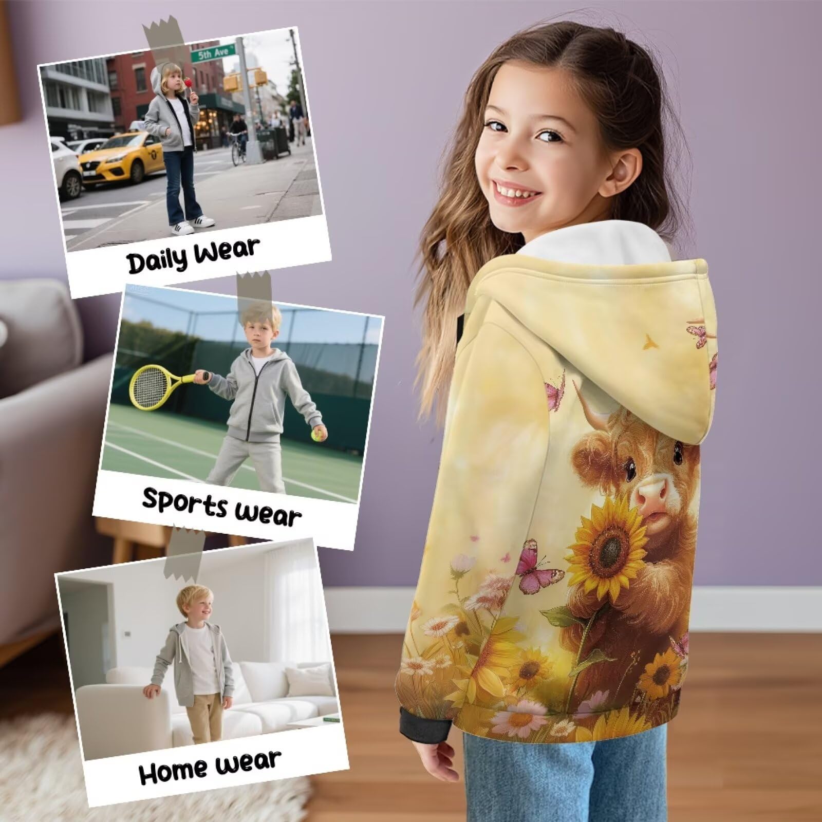 Kids Zip Hoodie Jacket