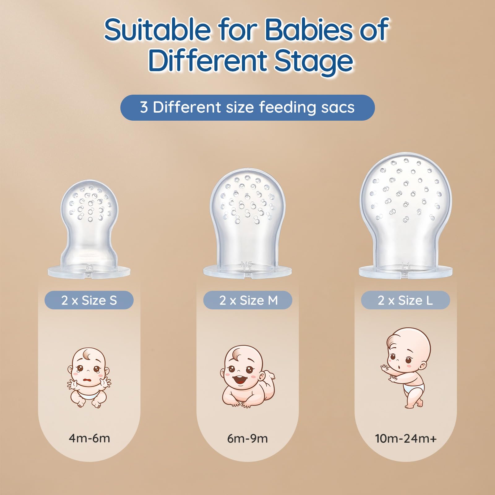 Silicone Baby Fruit Feeder Set