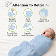 Organic Baby Swaddle Sack Set