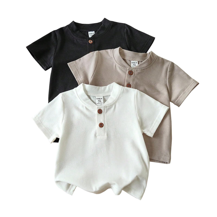 Baby Boy Henley Tee Set