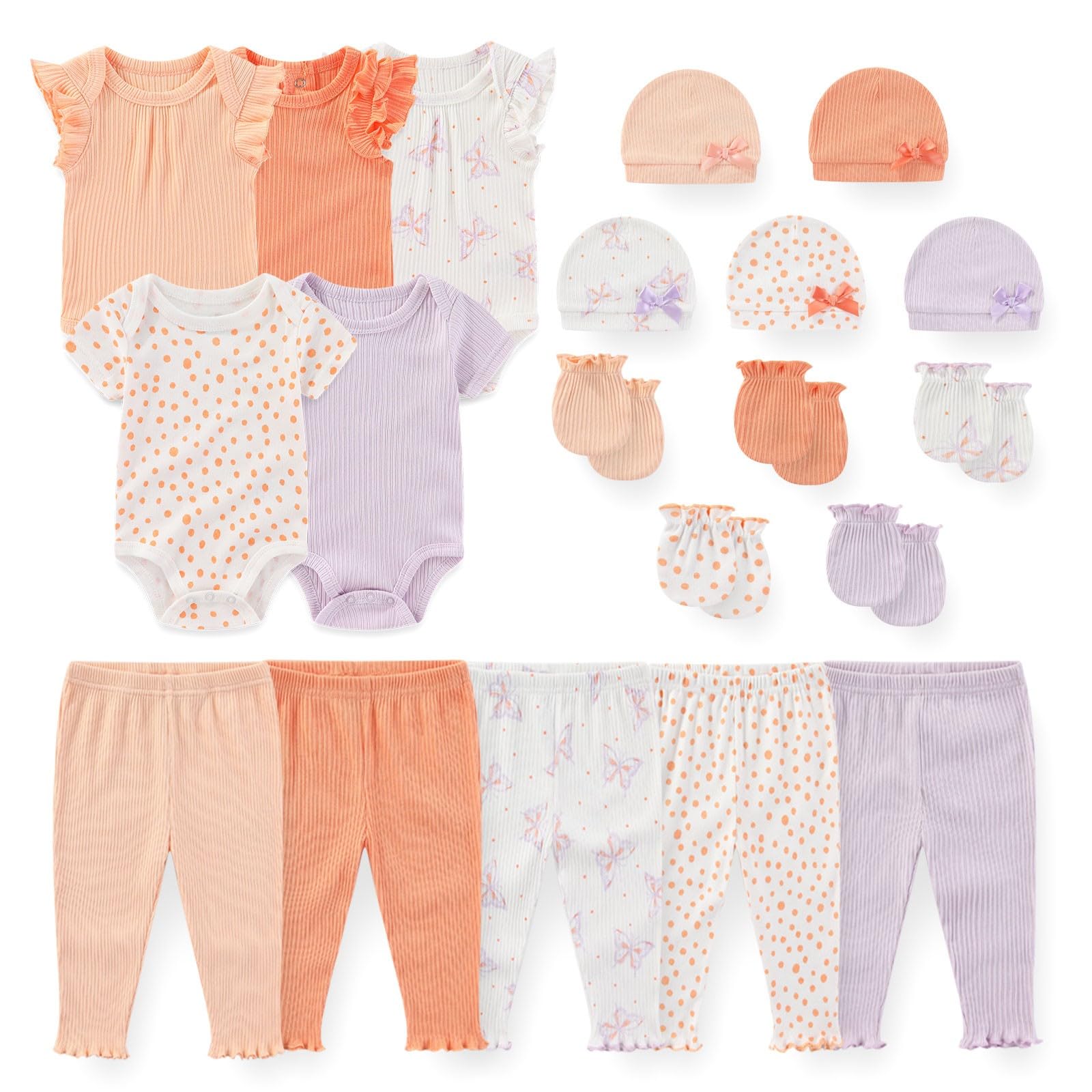 Cotton Baby Bodysuit Set