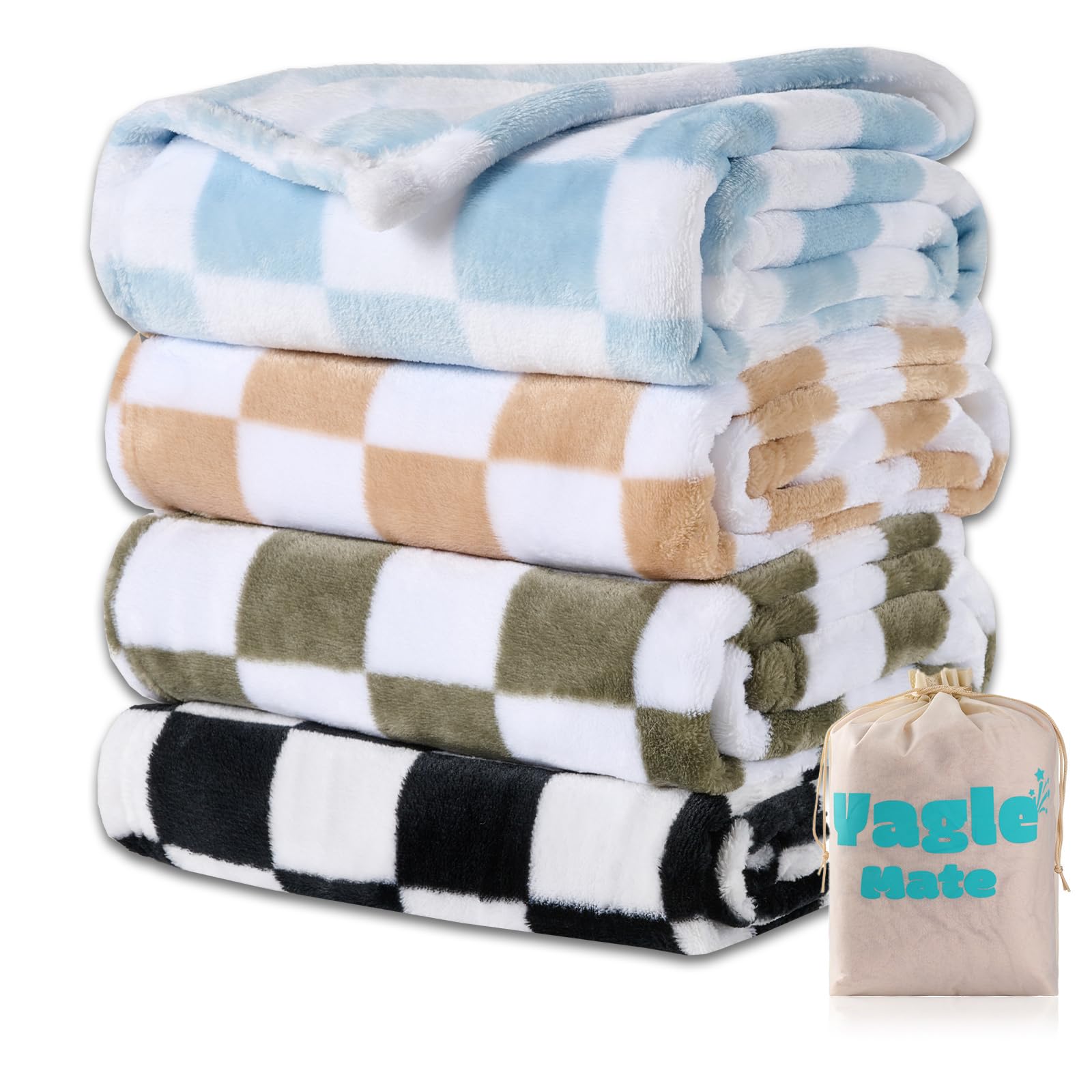 Baby Hearts Plaid Blanket