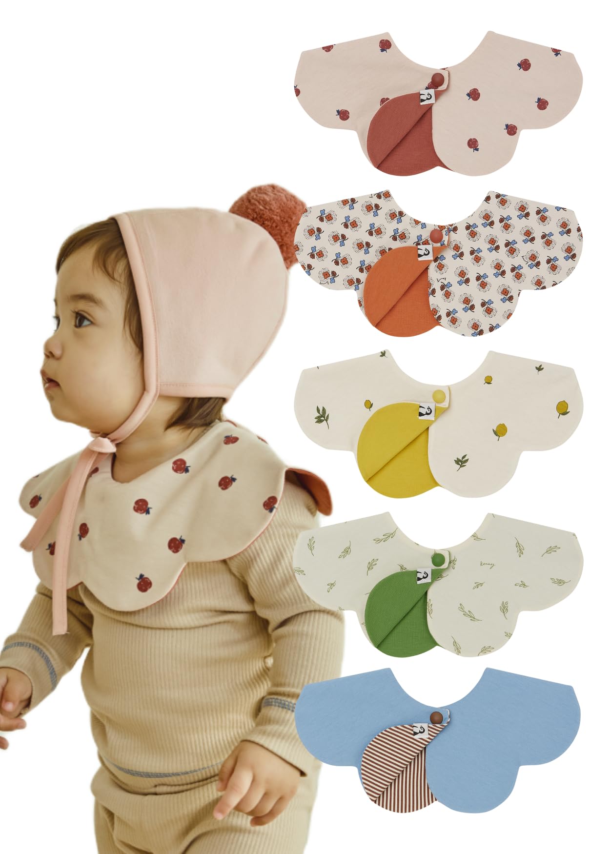360° Baby Bib Set