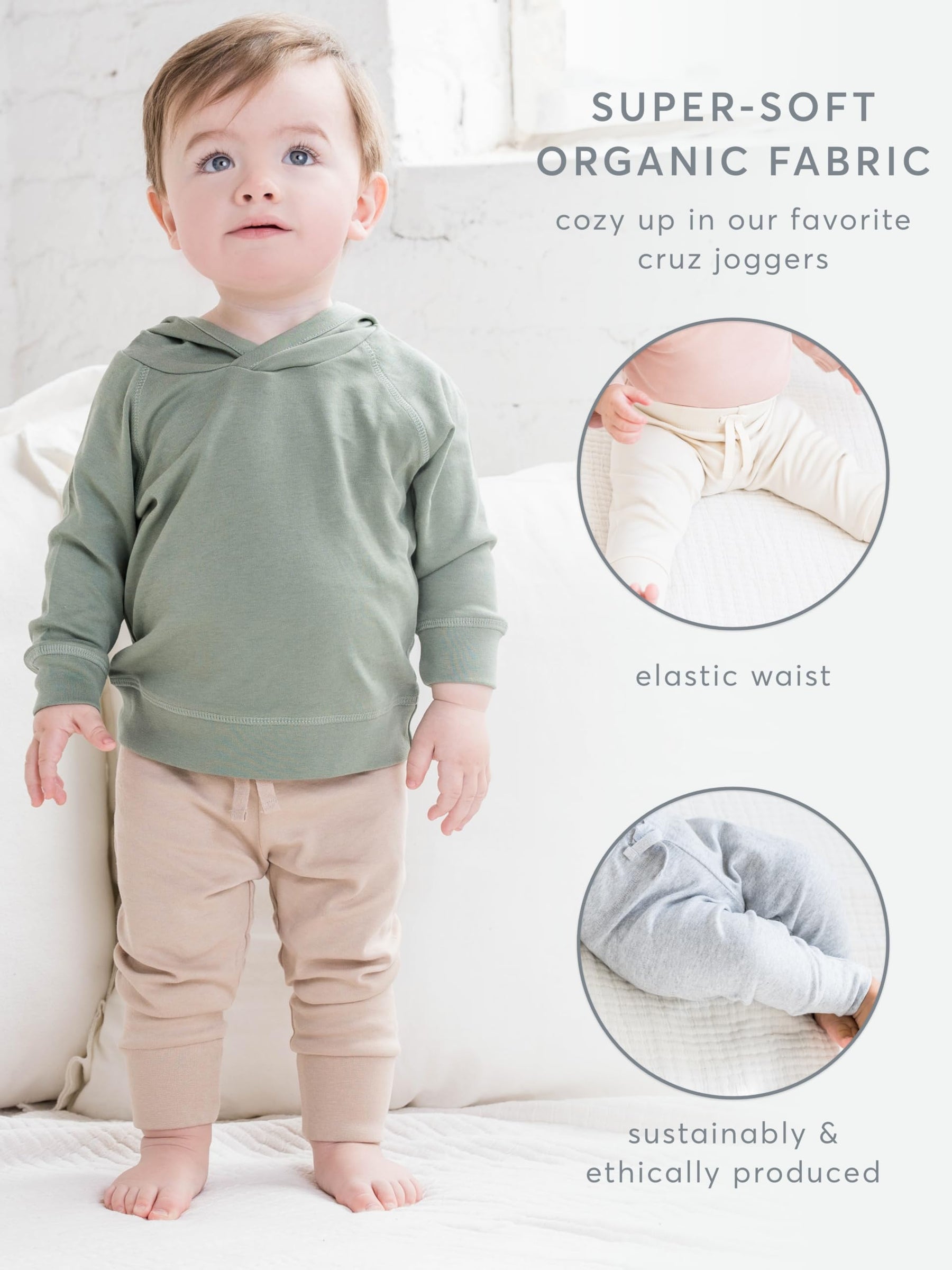 Organic Cotton Baby Joggers