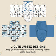 Cute Castle 3-Pack Baby Swaddle Sleep Sacks