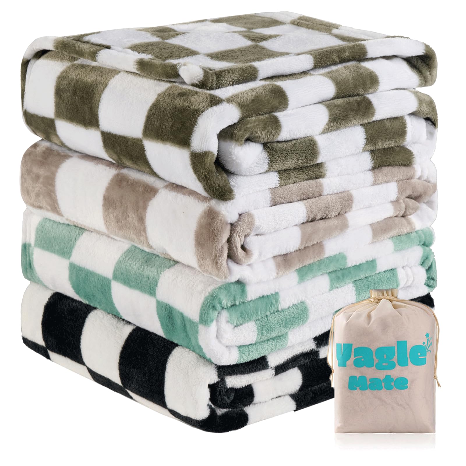 Baby Hearts Plaid Blanket