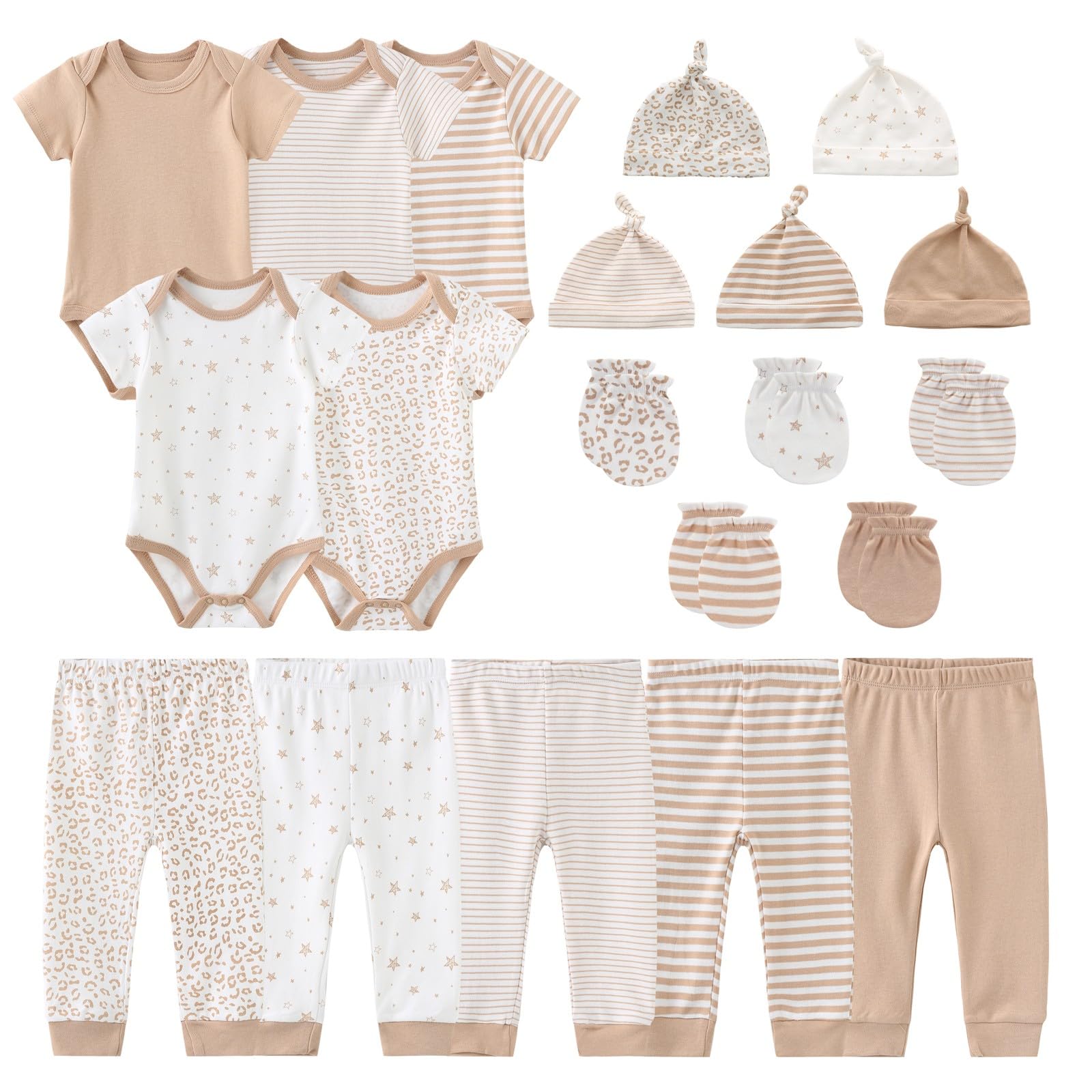 Cotton Baby Bodysuit Set