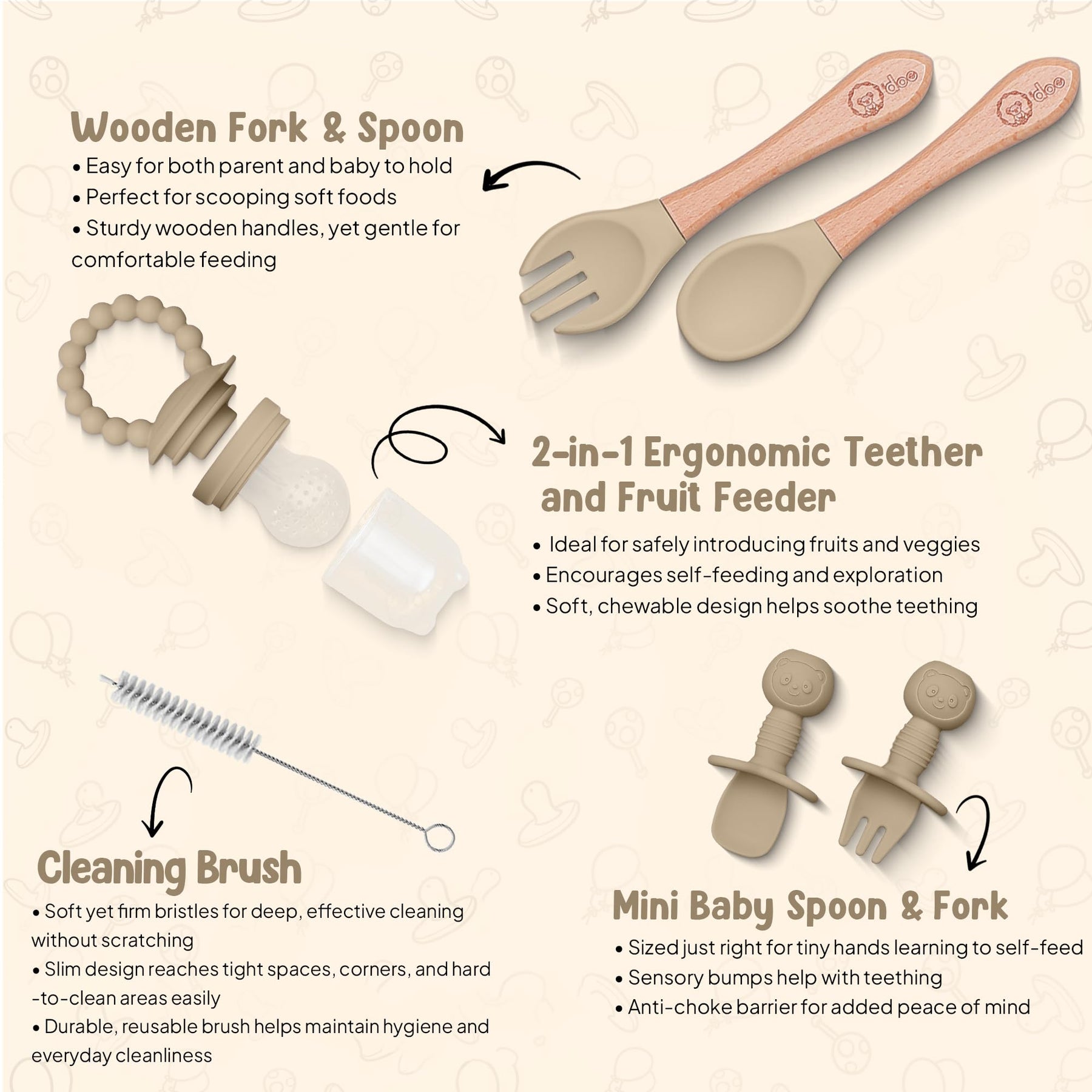 Silicone Baby Weaning Set