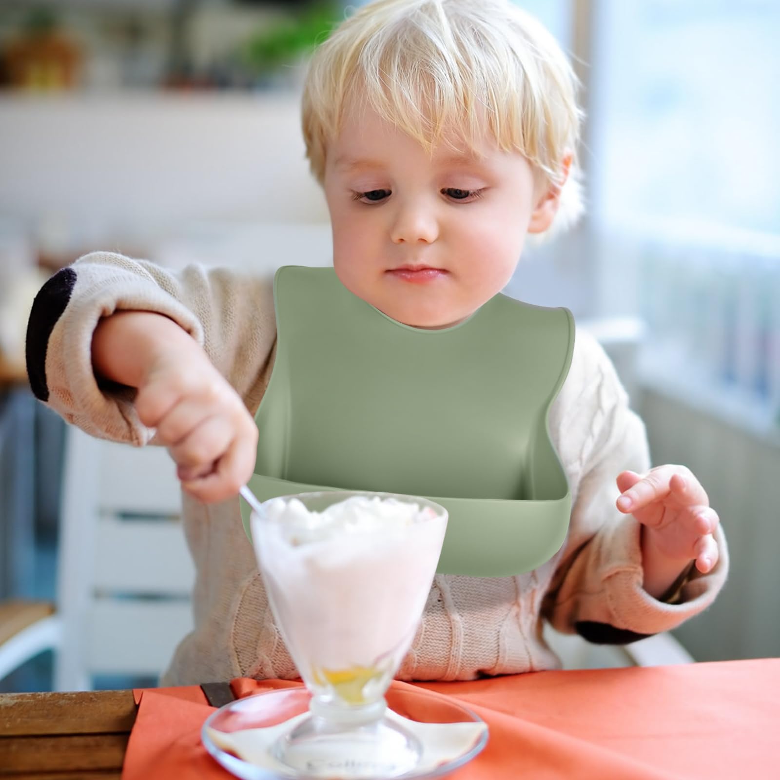 Silicone Baby Bib Set