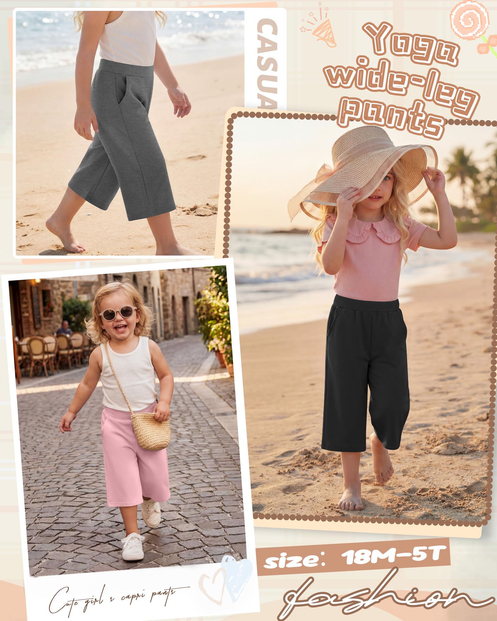 Toddler Girl Capri Pants Set