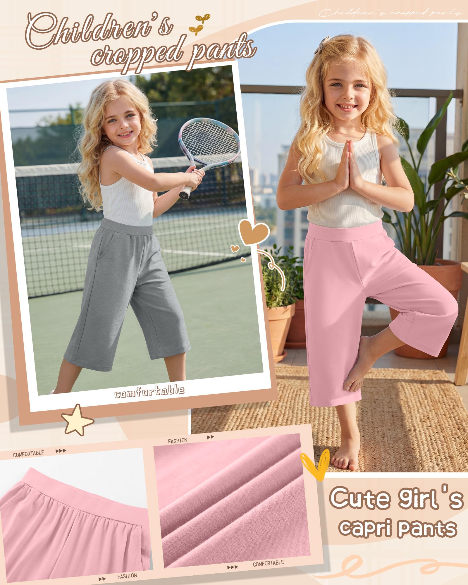 Toddler Girl Capri Pants Set