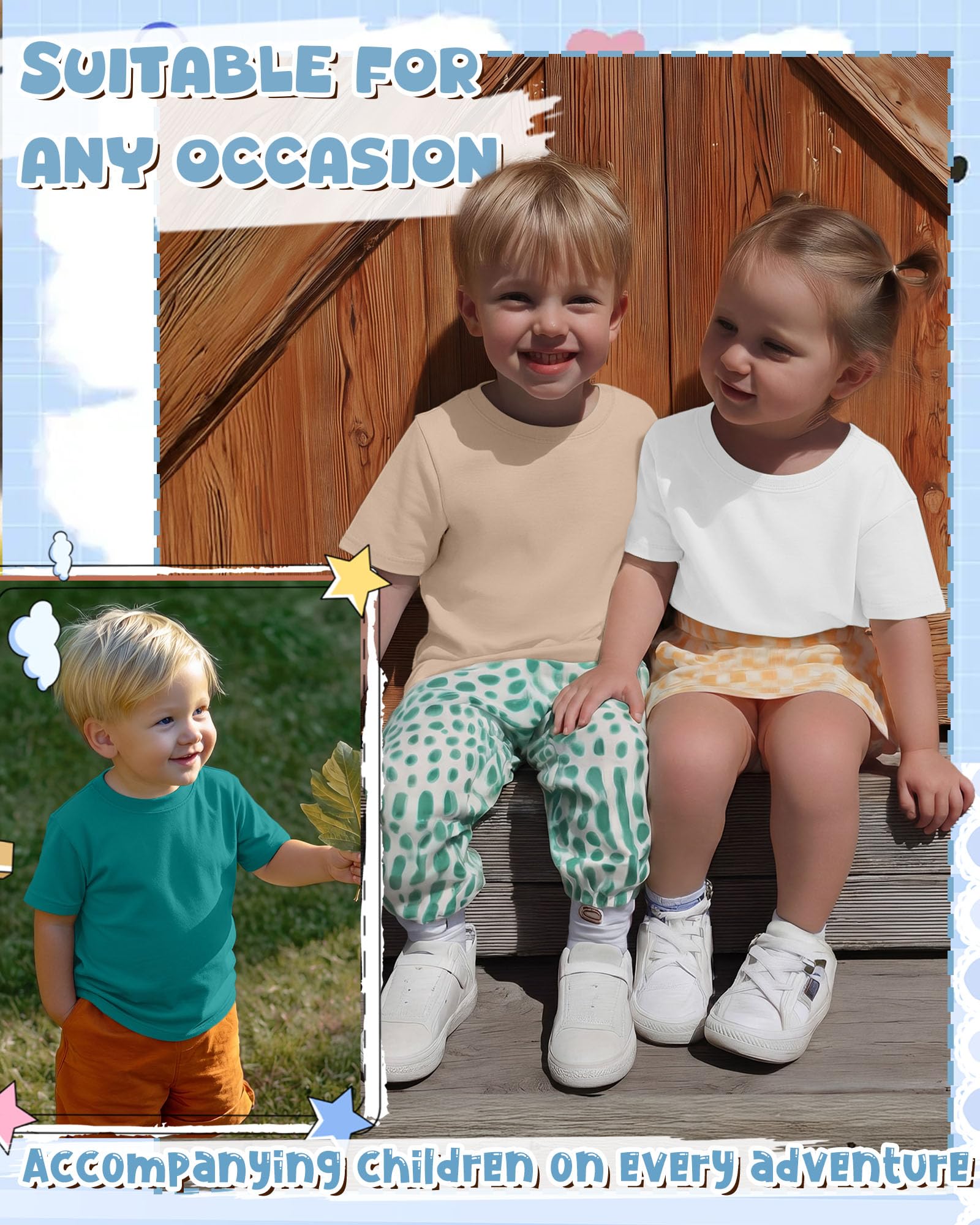 Toddler Boy Cotton Tee Set