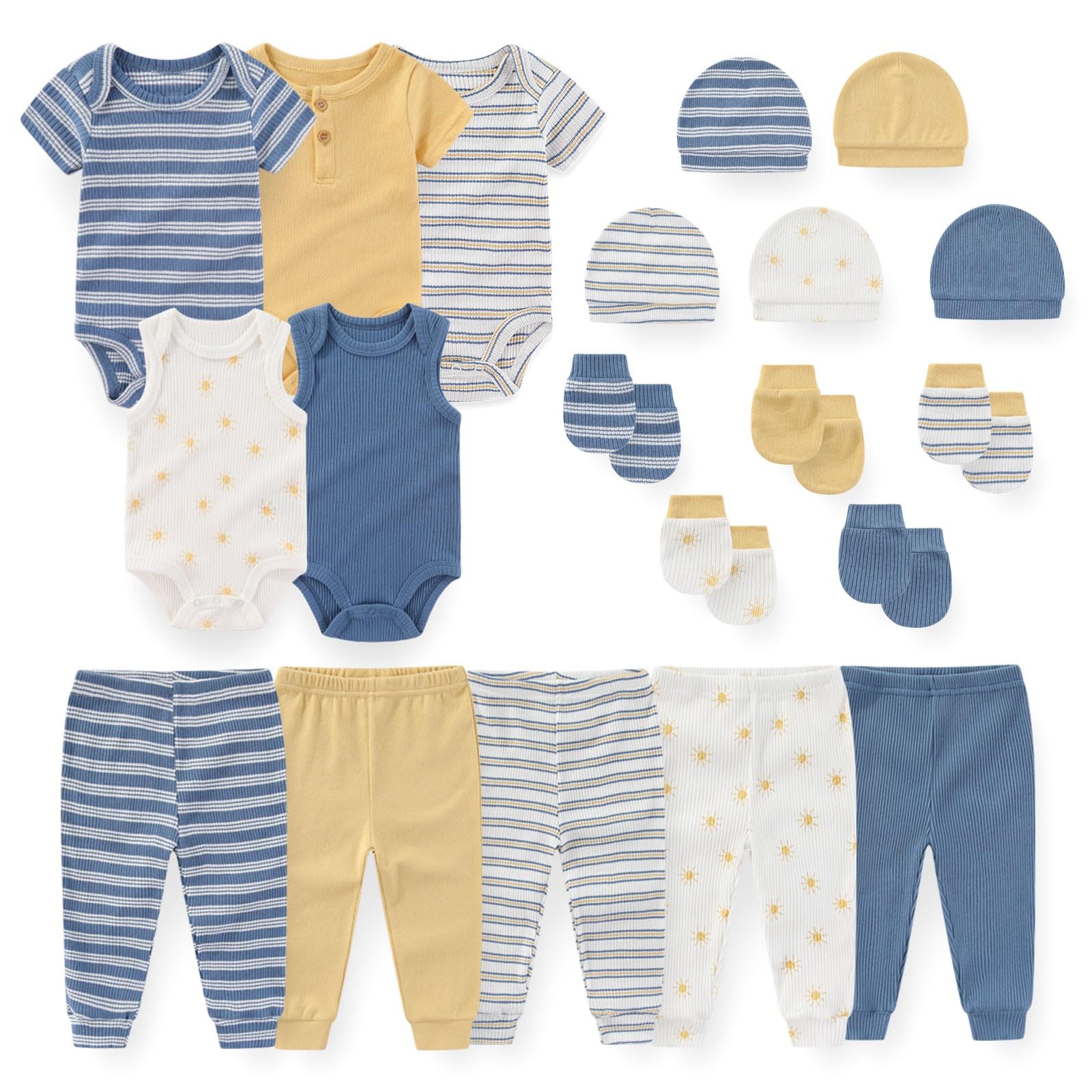 Cotton Baby Bodysuit Set